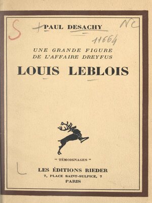 cover image of Louis Leblois